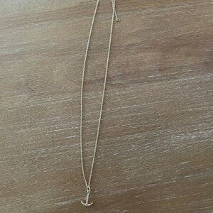 The Golden Cleat 14k gold anchor necklace